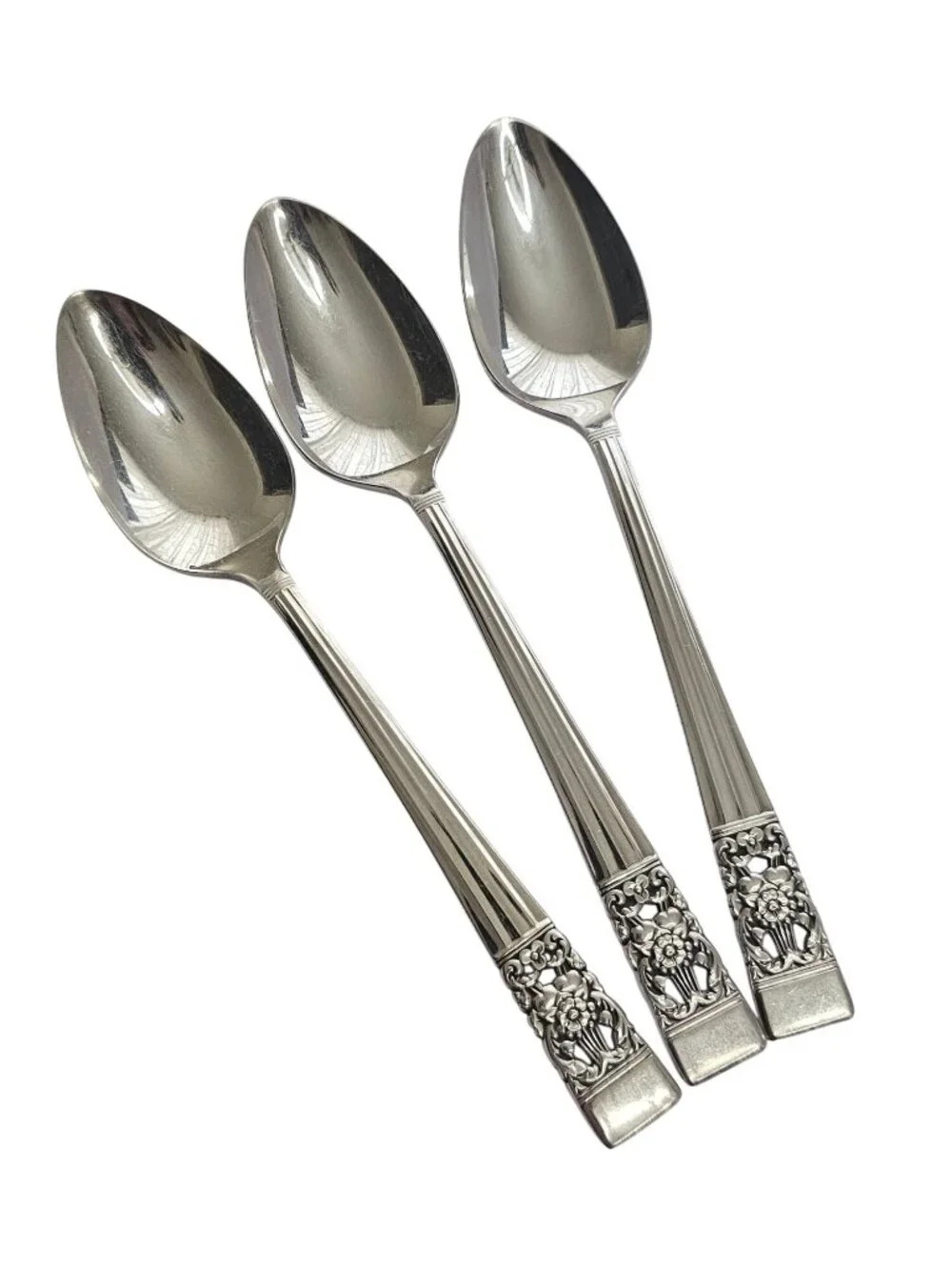 3 Oneida Coronation Spoons 6